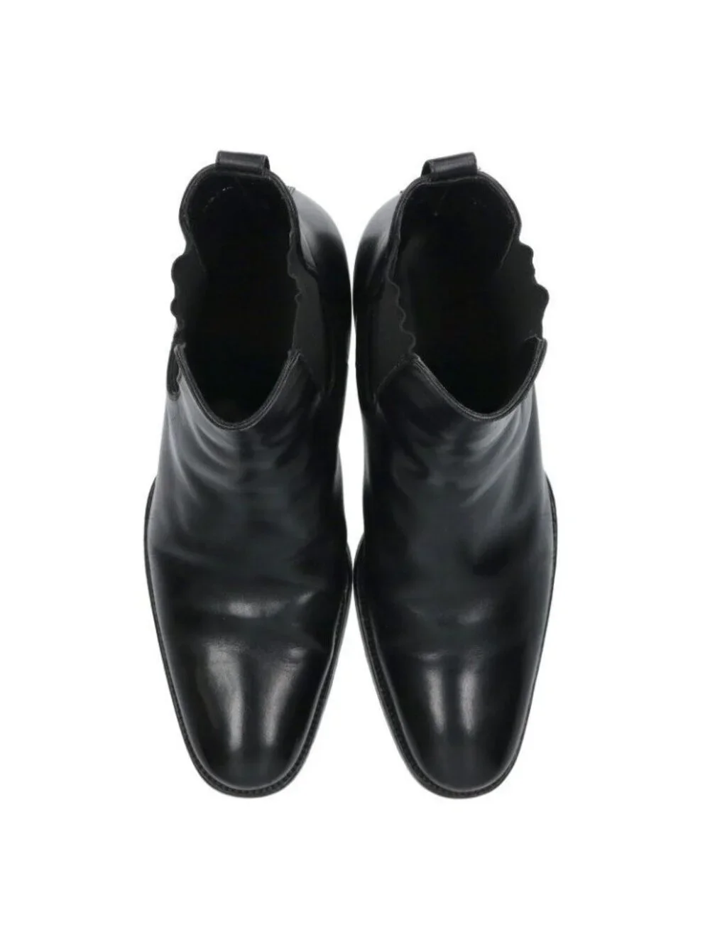 Dior Homme Side Gore Chelsea Leather Heels Boots